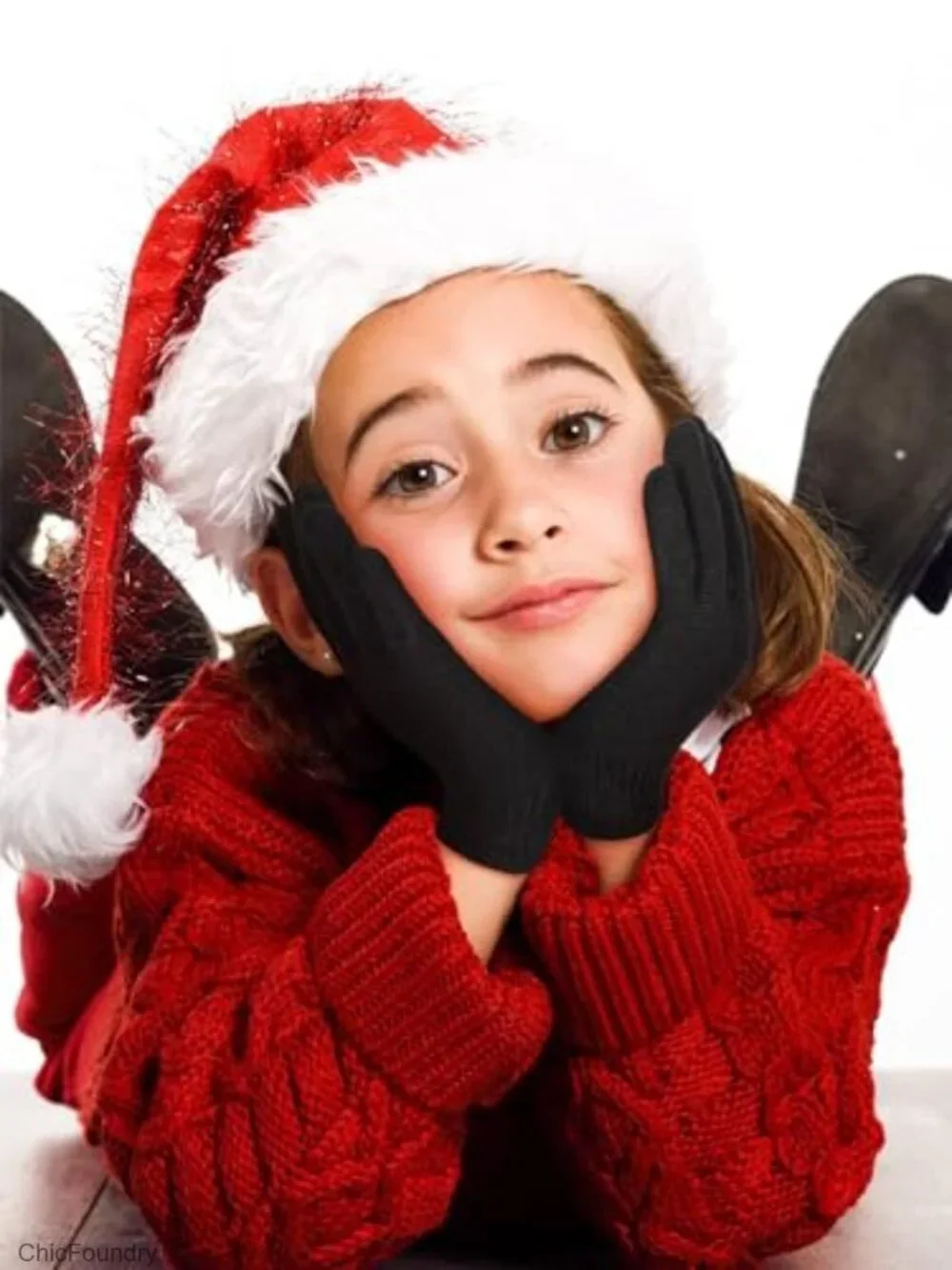3 Pairs Toddler Winter Knitted Gloves Full Finger Mittens for Boys Girls